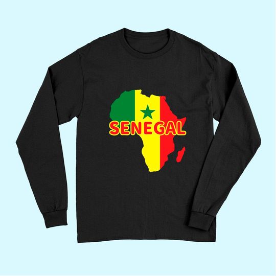 Discover Senegal Pride Flag Long Sleeves
