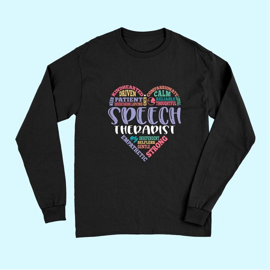 Speech Language Pathology Speech Therapy Long Sleeves