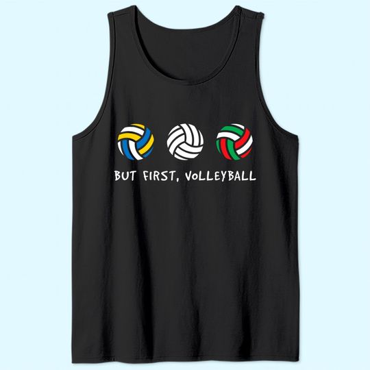 First Volleyball Beach Volleyball Ballsport Lover Tank Top