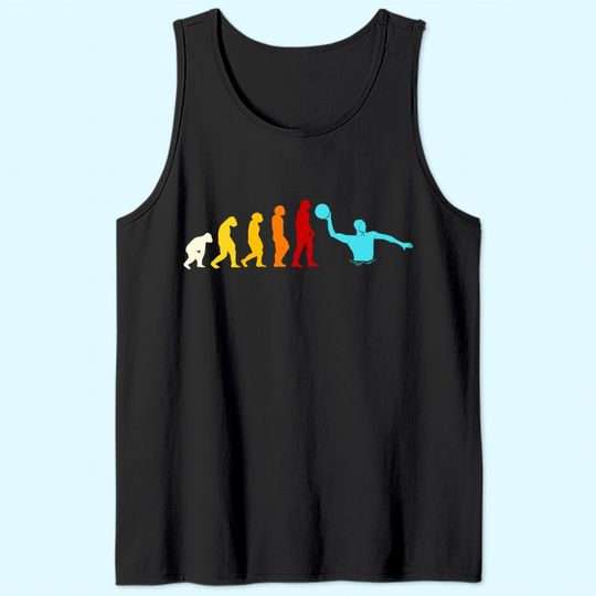 Great Water Polo Evolution Sport Gift Water Ball Player Tank Top