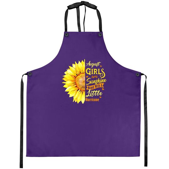 August Girls Are Sunshine Mixed Little Hurricane Apron