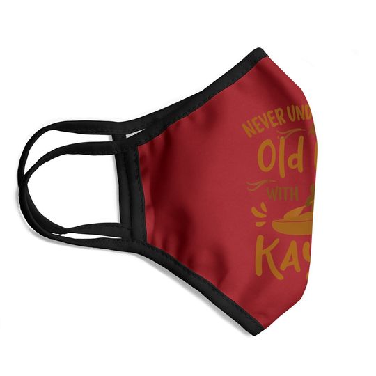 Kayaker Never Underestimate An Old Man With A Kayak Face Mask