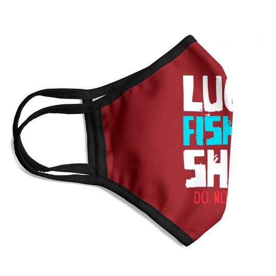 Lucky Fishing Face Mask Do Not Wash Funny Bass Fishing Face Mask
