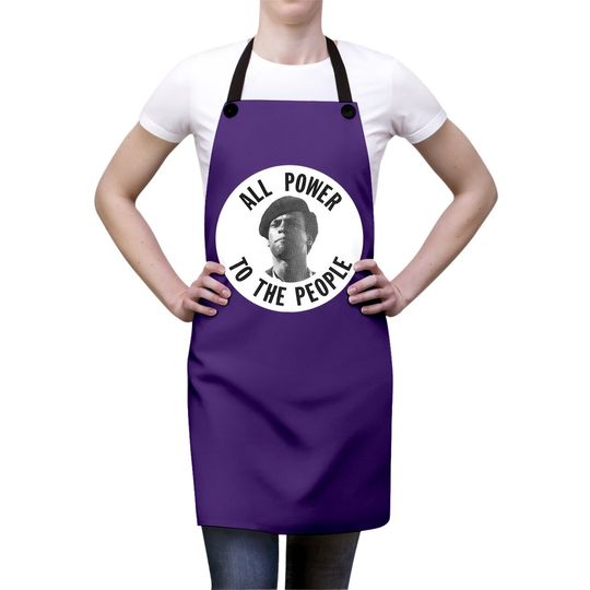 Huey Newton All Power To The People Black History Apron