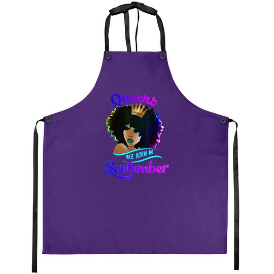 Queens Born September Virgo Libra Birthday Apron