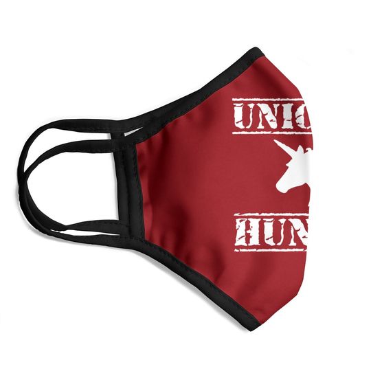 Unicorn Hunter Face Mask, Horse Humor Novelty