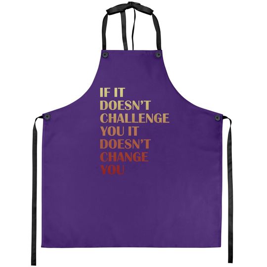 Fitness Motivation Apron Inspirational Quote Fitness Gift Apron