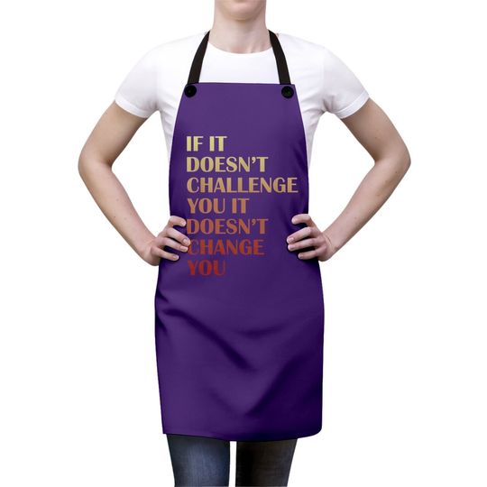 Fitness Motivation Apron Inspirational Quote Fitness Gift Apron
