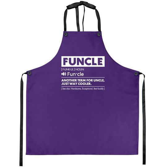 Comfiv Funcle Apron For Best Uncle Apron Ever Cool Apron
