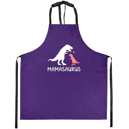 Mamasaurus Mom And Baby Dinosaur Apron