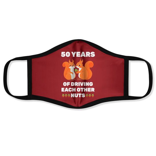 50th 50-year Wedding Anniversary Funny Couple For Him Her Face Mask