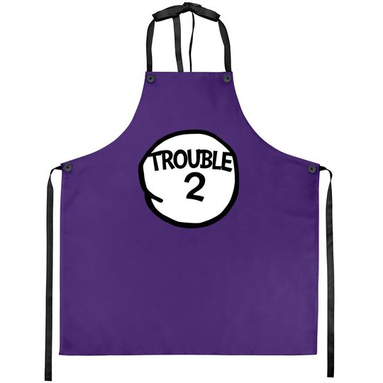 Trouble 2  matching Group Trouble Apron