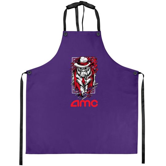 Discover A-m-c - To The Moon Short Squeeze Apes Apron Apron