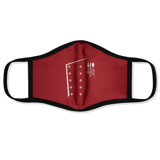 Funny Chef Face Mask, Chef Face Mask Face Mask, Cool Chef Face Mask, Cooking Face Mask, Chef Birthday, Chef Present