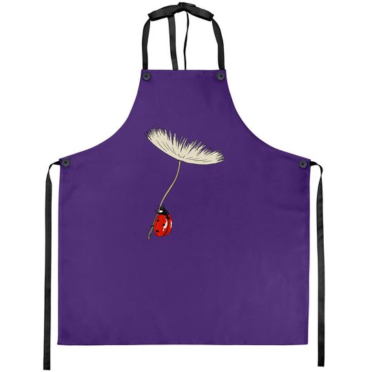 Dandelion Seeds With Ladybug  apron