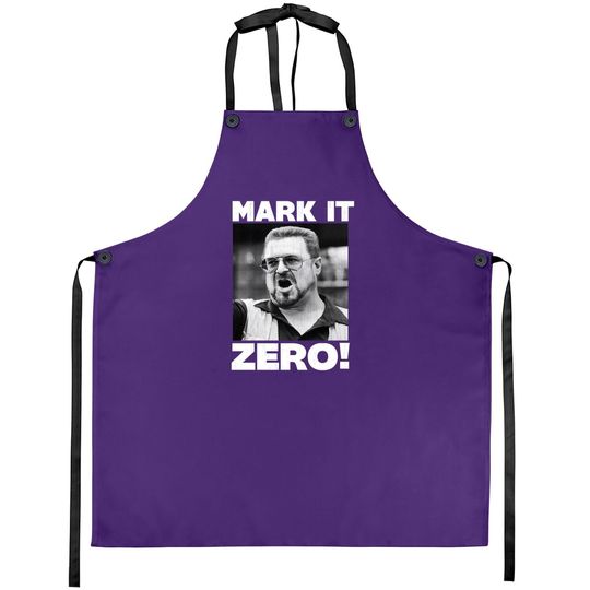American Classics The Big Lebowski Movie Mark It Zero Walter Adult Short Sleeve Apron Graphic Tee