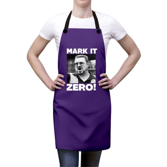 American Classics The Big Lebowski Movie Mark It Zero Walter Adult Short Sleeve Apron Graphic Tee