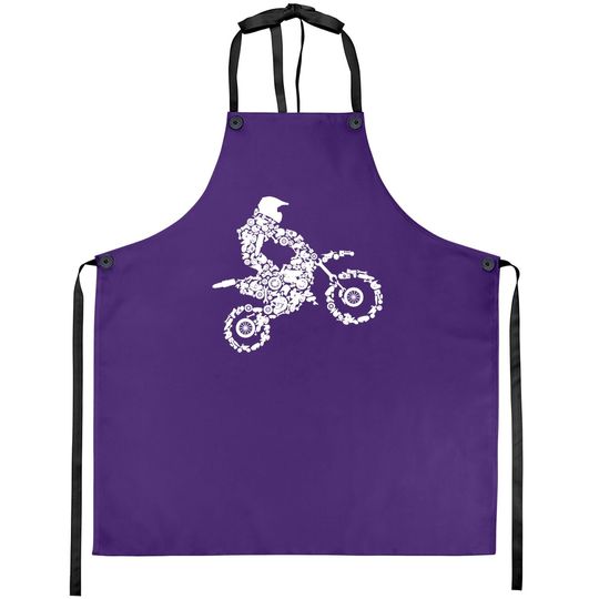 Dirt Bike Rider Motocross Enduro Dirt Biking Boys Gift Apron