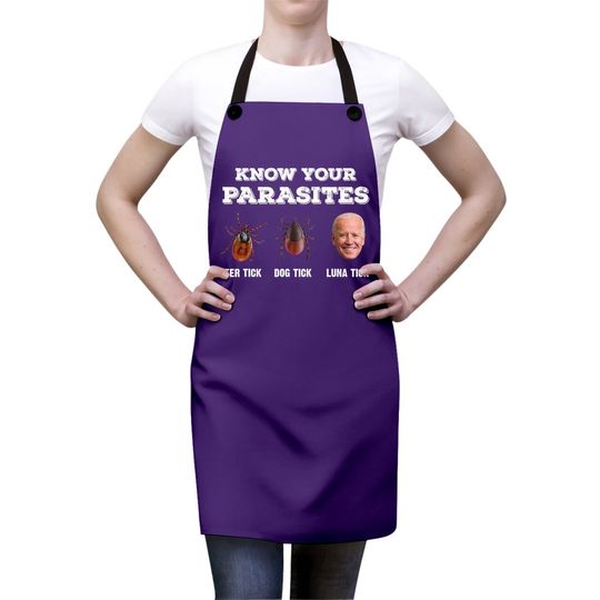 Know Your Parasites Anti Joe Biden Deer Tick, Dog Tick Apron