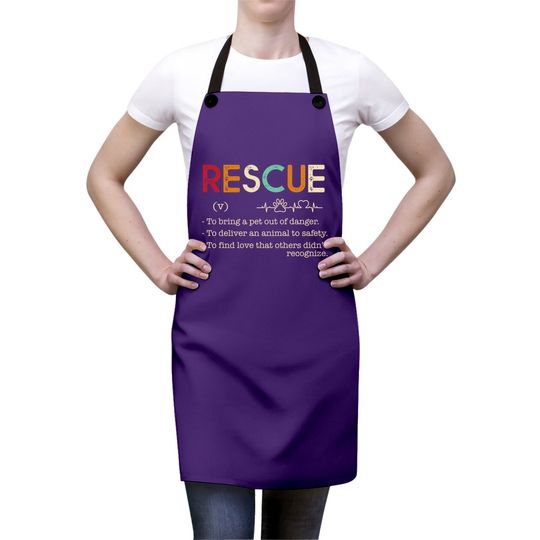 Rescue-to Bring A Pet Out Of Danger.to Deliver An Animal Apron
