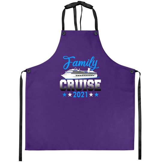 Family Cruise Matching Vacation Apron