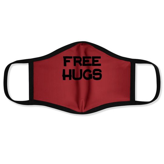Free Hugs | Cute, Funny Optimist Humanist Silly Hugging Face Mask