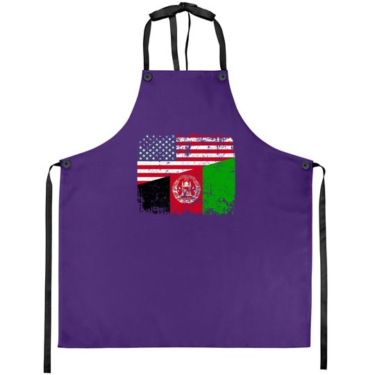 Usa Afghanistan Flag Apron