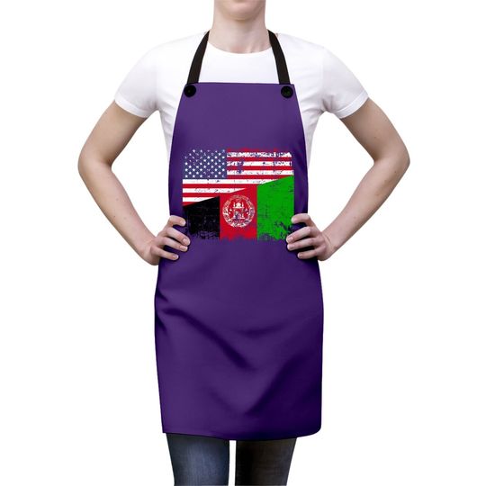Usa Afghanistan Flag Apron