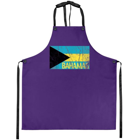 Bahamas Flag Distressed Vintage Apron