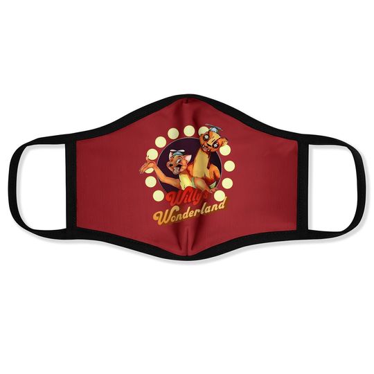 Rsvphandcrafted Willys Wonderland Short Sleeved Face Mask Black