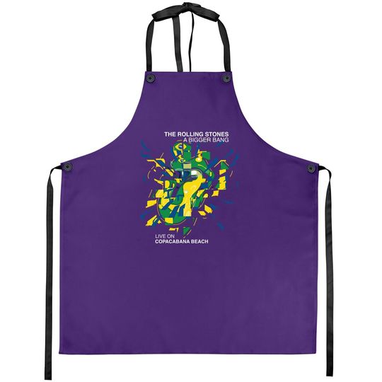Rolling Stones A Bigger Bang Bursting Tongue Logo Apron