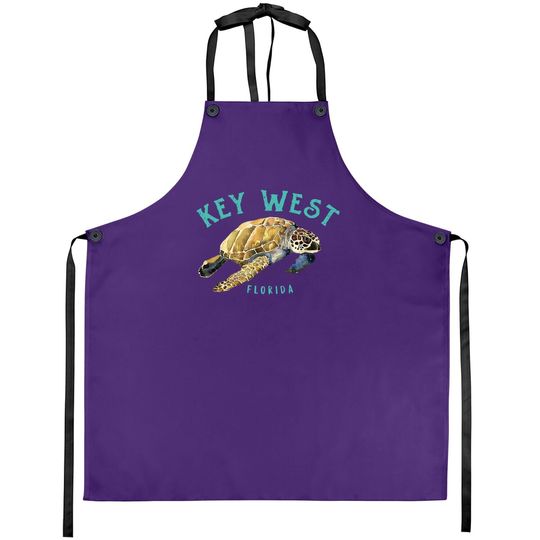 Key West Florida Happy Sea Turtle Apron