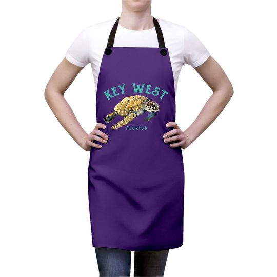 Key West Florida Happy Sea Turtle Apron