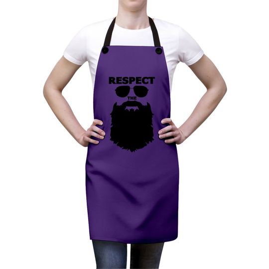 Respect The Beard Novelty Graphic Apron
