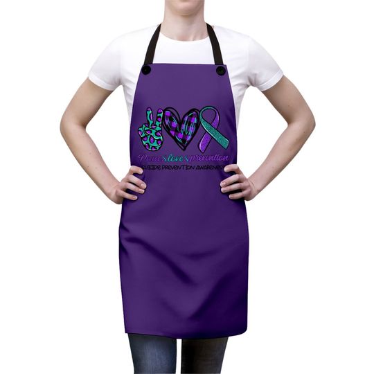 Peace Love Prevention Suicide Prevention Awareness Apron