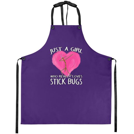 Insect Entomologist Just A Girl Who Really Loves Stick Bugs Apron
