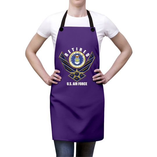 Retired Us Air Force Veteran Apron Retirement Apron