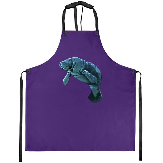Chubby Manatee Sea Cow Dugong Lover Floaty Potato Sea Animal Apron