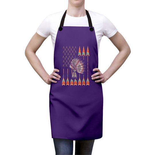 Native American Flag Usa For Indian Indigenous People Apron