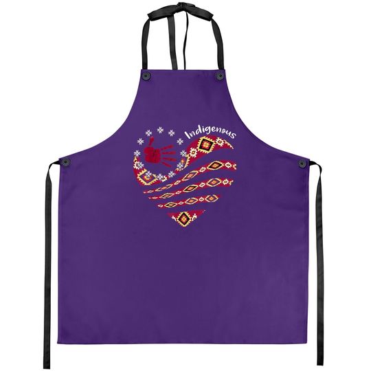 Indigenous Woman Native American Strong Apron