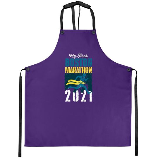Boston 2021 Marathon Runner 26.2 Miles Apron