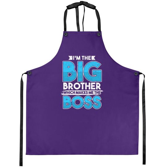 Sibling's Day Sister Brother I'm The Big Brother The Boss Apron