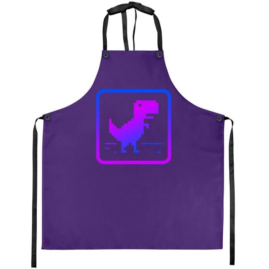 No Internet Dinosaur Graphic Design Apron