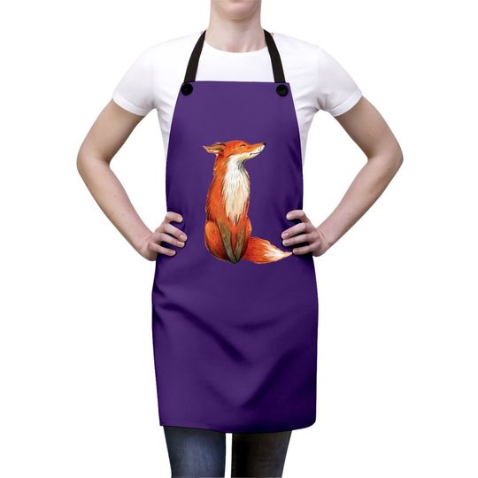 Watercolor Fox Apron
