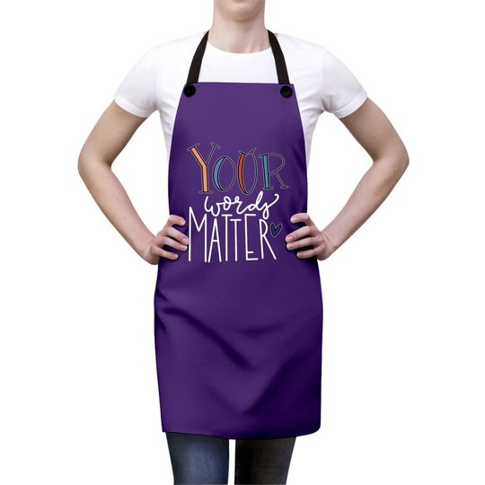 Your Words Matter Speech Therapy Language Pathologist Apron