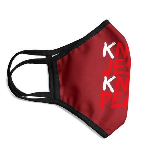 Christian Jesus Bible Verse Scripture Know Jesus Know Peace Face Mask