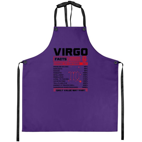 Birthday Virgo Facts Apron