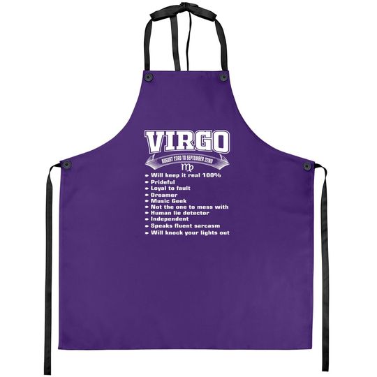 Virgo Facts Zodiac Sign Horoscope Apron