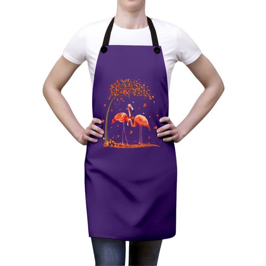 It's Fall Y'all Flamingo Thanksgiving Halloween Apron