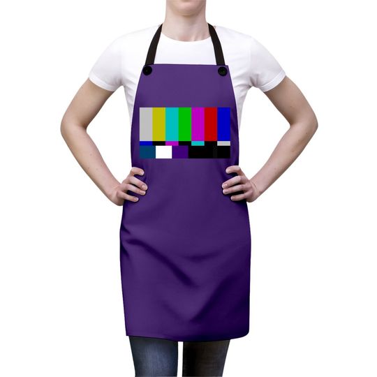 No Signal Television Screen Color Bars Test Pattern Apron